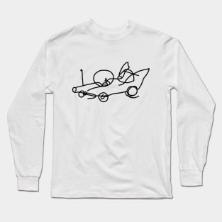 Simpson car sketch Long Sleeve T-Shirt